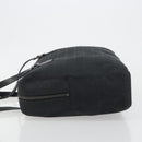 FENDI Zucchino Canvas Hand Bag Black Silver 8BH031 Auth ki6737-5