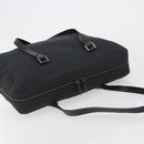 FENDI Zucchino Canvas Hand Bag Black Silver 8BH031 Auth ki6737-6