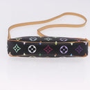 LOUIS VUITTON Monogram Multicolor Pochette Accessoires Black M92648 Auth ki6740M-5