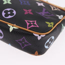 LOUIS VUITTON Monogram Multicolor Pochette Accessoires Black M92648 Auth ki6740M-17