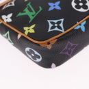 LOUIS VUITTON Monogram Multicolor Pochette Accessoires Black M92648 Auth ki6740M-18