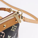 LOUIS VUITTON Monogram Multicolor Pochette Accessoires Black M92648 Auth ki6740M-9