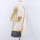 LOUIS VUITTON Monogram Multicolor Pochette Accessoires Black M92648 Auth ki6740M-25