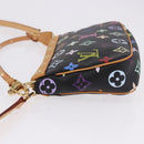 LOUIS VUITTON Monogram Multicolor Pochette Accessoires Black M92648 Auth ki6740M-4