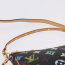 LOUIS VUITTON Monogram Multicolor Pochette Accessoires Black M92648 Auth ki6740M-14