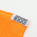 HERMES Carre 90 Scarf Silk ""LUNA ARK"" Orange White Auth ki6742M-14