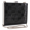 LOUIS VUITTON Damier Vernis Anjou PM Shoulder Bag Black M92112 LV Auth ki6743V-1
