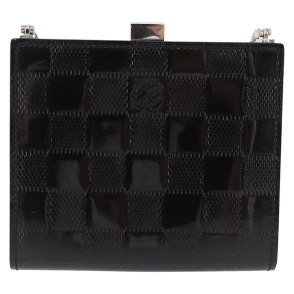 LOUIS VUITTON Damier Vernis Anjou PM Shoulder Bag Black M92112 LV Auth ki6743V