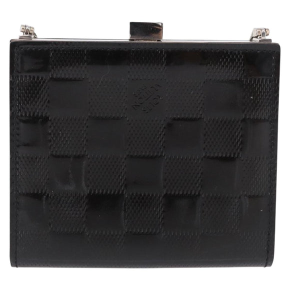 LOUIS VUITTON Damier Vernis Anjou PM Shoulder Bag Black M92112 LV Auth ki6743V