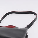 PRADA Hand Bag Leather 2way Black Silver Auth ki6745M-10