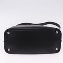 PRADA Hand Bag Leather 2way Black Silver Auth ki6745M-11