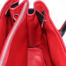 PRADA Hand Bag Leather 2way Black Silver Auth ki6745M-24
