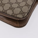 GUCCI GG Supreme Shoulder Bag PVC Beige Gold Auth ki6747-16