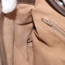 GUCCI GG Supreme Shoulder Bag PVC Beige Gold Auth ki6747-22