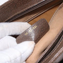 GUCCI GG Supreme Shoulder Bag PVC Beige Gold Auth ki6747-12