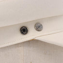 HERMES Casquette Hat Canvas White Auth ki6748M-6