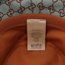 GUCCI GG Canvas Bucket Hat M Beige Gold Auth ki6749M-10