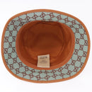 GUCCI GG Canvas Bucket Hat M Beige Gold Auth ki6749M-8