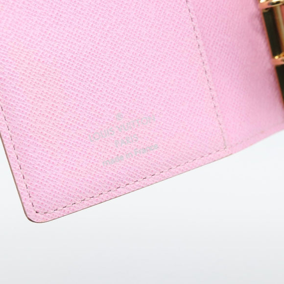 LOUIS VUITTON Multicolor Agenda PM Day Planner Cover White R21074 Auth ki6750M
