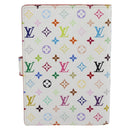 LOUIS VUITTON Multicolor Agenda PM Day Planner Cover White R21074 Auth ki6750M-2