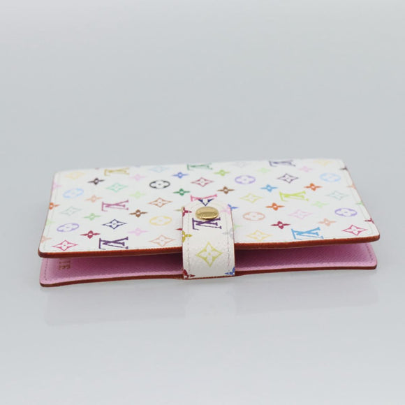 LOUIS VUITTON Multicolor Agenda PM Day Planner Cover White R21074 Auth ki6750M