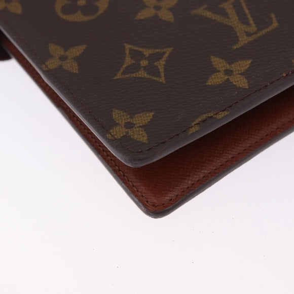 LOUIS VUITTON Monogram Agenda GM Day Planner Cover R20006 LV Auth ki6751V