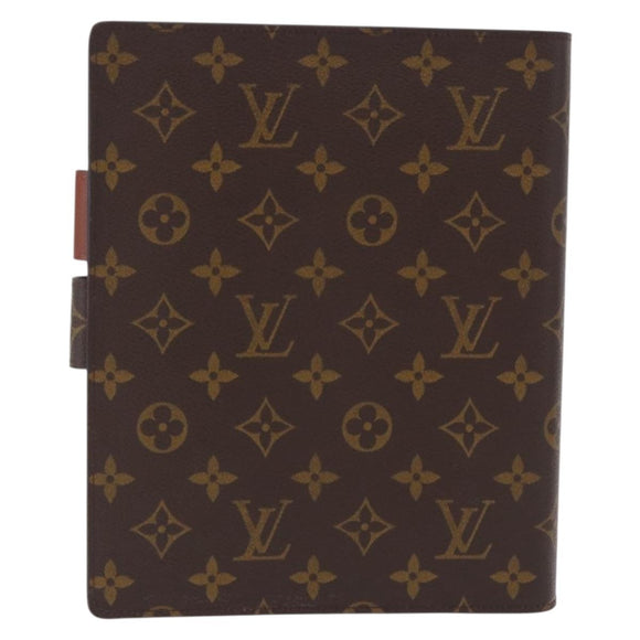 LOUIS VUITTON Monogram Agenda GM Day Planner Cover R20006 LV Auth ki6751V