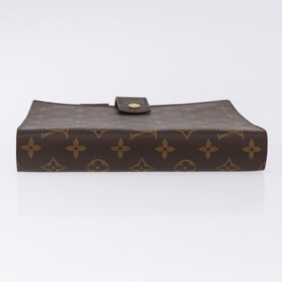 LOUIS VUITTON Monogram Agenda GM Day Planner Cover R20006 LV Auth ki6751V