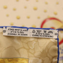 HERMES Carre 90 Scarf ”CARPE DIEM” Silk Blue Auth ki6753-13