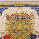 HERMES Carre 90 Scarf ”CARPE DIEM” Silk Blue Auth ki6753-3