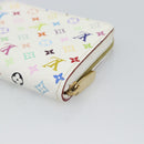 LOUIS VUITTON Monogram Multicolor Zippy Coin Purse White M93741 LV Auth ki6756V-15