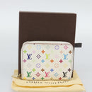 LOUIS VUITTON Monogram Multicolor Zippy Coin Purse White M93741 LV Auth ki6756V-12