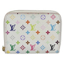 LOUIS VUITTON Monogram Multicolor Zippy Coin Purse White M93741 LV Auth ki6756V-13