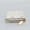 LOUIS VUITTON Monogram Multicolor Zippy Coin Purse White M93741 LV Auth ki6756V-3