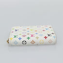 LOUIS VUITTON Monogram Multicolor Zippy Coin Purse White M93741 LV Auth ki6756V-6