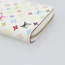 LOUIS VUITTON Monogram Multicolor Zippy Coin Purse White M93741 LV Auth ki6756V-7