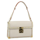 LOUIS VUITTON Suhari Emerble Shoulder Bag Leather White M92846 LV Auth ki6757V-1
