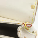 LOUIS VUITTON Suhari Emerble Shoulder Bag Leather White M92846 LV Auth ki6757V-12