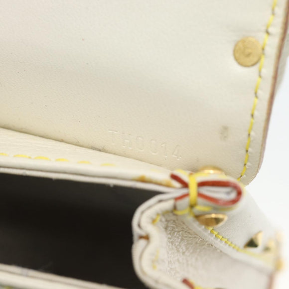 LOUIS VUITTON Suhari Emerble Shoulder Bag Leather White M92846 LV Auth ki6757V