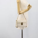 LOUIS VUITTON Suhari Emerble Shoulder Bag Leather White M92846 LV Auth ki6757V-19