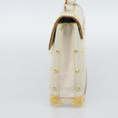 LOUIS VUITTON Suhari Emerble Shoulder Bag Leather White M92846 LV Auth ki6757V-4