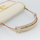 LOUIS VUITTON Suhari Emerble Shoulder Bag Leather White M92846 LV Auth ki6757V-7