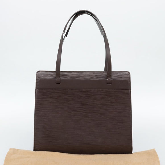 LOUIS VUITTON Epi Croisette PM Tote Bag Mocha M5249D LV Auth ki6760V