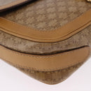 CELINE Macadam Canvas Shoulder Bag PVC Beige Gold Auth ki6762-10
