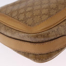 CELINE Macadam Canvas Shoulder Bag PVC Beige Gold Auth ki6762-12