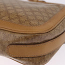 CELINE Macadam Canvas Shoulder Bag PVC Beige Gold Auth ki6762-13