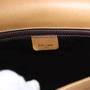 CELINE Macadam Canvas Shoulder Bag PVC Beige Gold Auth ki6762-16