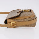 CELINE Macadam Canvas Shoulder Bag PVC Beige Gold Auth ki6762-5
