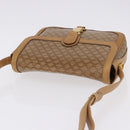 CELINE Macadam Canvas Shoulder Bag PVC Beige Gold Auth ki6762-6
