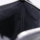 FENDI Zucchino Canvas Clutch Bag Black Auth ki6765V-18